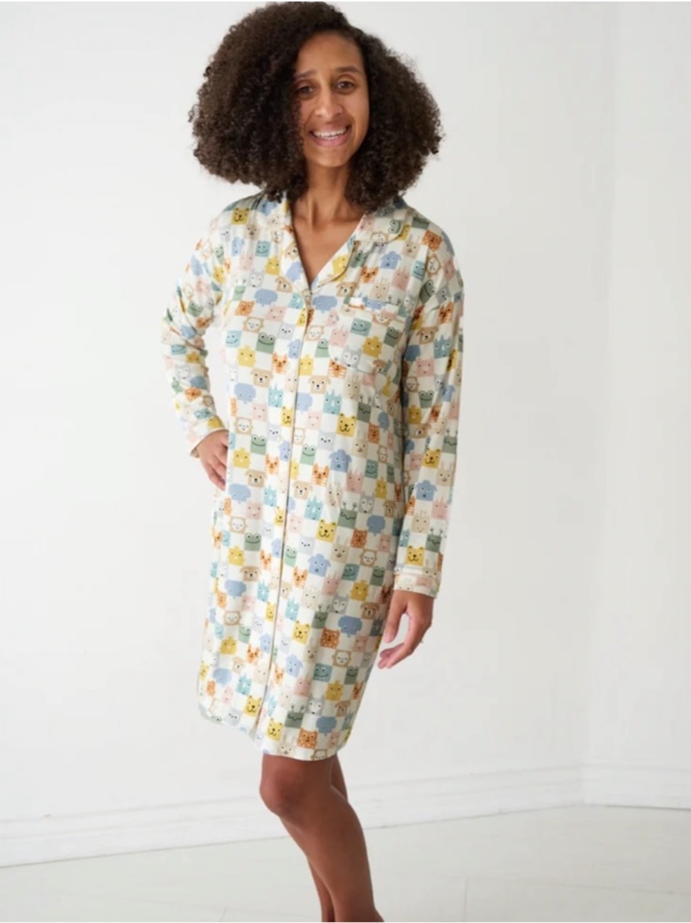 Little Sleepies Women’s XL “Check Mates”Nightgown